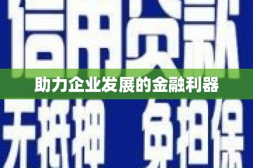 贺兰助力企业发展的金融利器