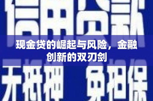 贺兰现金贷的崛起与风险，金融创新的双刃剑
