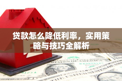 贺兰贷款怎么降低利率，实用策略与技巧全解析
