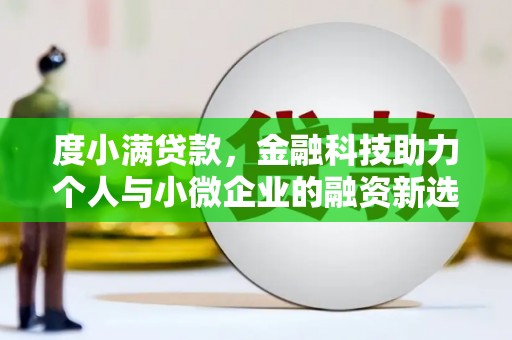 贺兰度小满贷款，金融科技助力个人与小微企业的融资新选择