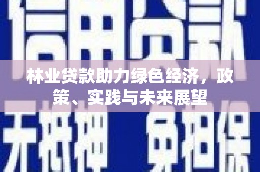 贺兰林业贷款助力绿色经济，政策、实践与未来展望