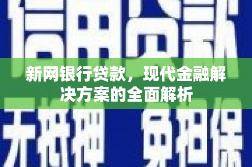 贺兰新网银行贷款，现代金融解决方案的全面解析