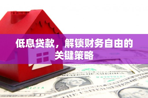 贺兰低息贷款，解锁财务自由的关键策略