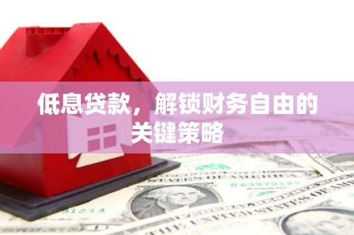 贺兰低息贷款，解锁财务自由的关键策略