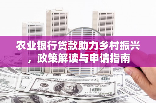 贺兰农业银行贷款助力乡村振兴，政策解读与申请指南