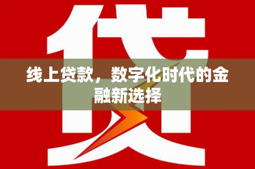 贺兰线上贷款，数字化时代的金融新选择