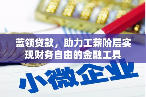 贺兰蓝领贷款，助力工薪阶层实现财务自由的金融工具